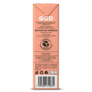 Leche de Macadamia Orgánica Sin Azúcar, Güd 1 lt
