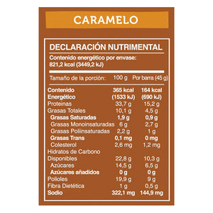 Barra de Proteína Sabor Caramelo, Wild Protein 45 g