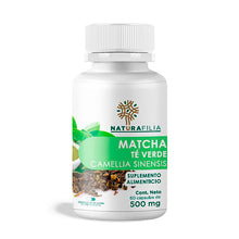 Cargar imagen en el visor de la galería, Matcha en Cápsulas Suplemento Alimenticio, Naturafilia 500 mg