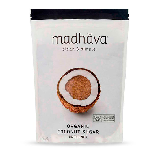 Organic Coconut Sugar, Madhava 454 g