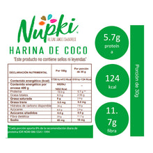 Cargar imagen en el visor de la galería, Harina de Coco, Nupki 400 g