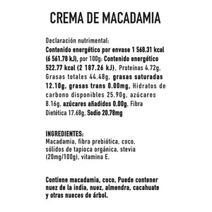 Crema de Macadamia Vegana, Angelfood 300 g