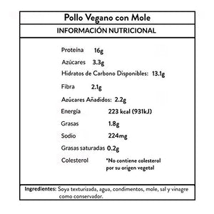 Pollo con Mole Vegano Benji 400 g