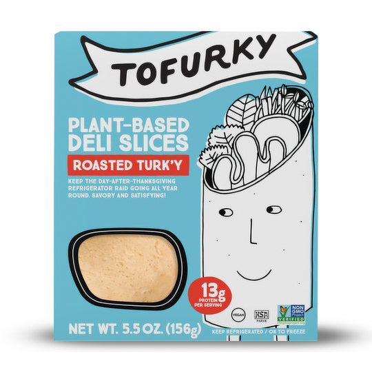 Plant-Based Deli Slices Oven Roasted, Tofurky 156 g