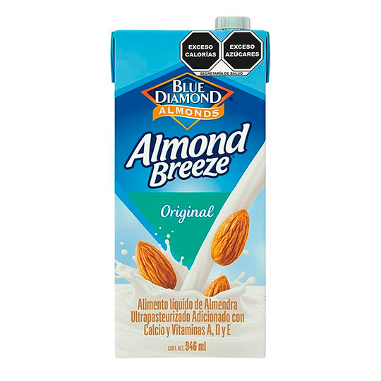 Leche de Almendra Sabor Natural con Azúcar, Almond Breeze 946 ml