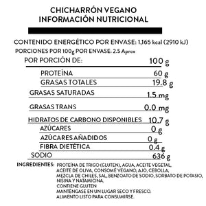 Chicharrón Vegano en Salsa Roja, Veggie Express 450 g