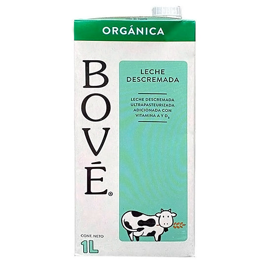 Leche Descremada Orgánica, Bové 1 lt