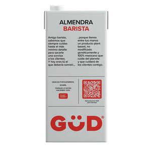 Leche Barista de Almendra Sin Azúcar, Güd 1 lt