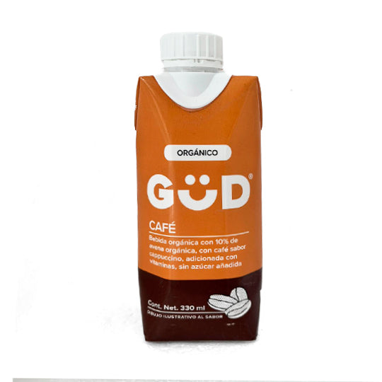 Leche de Avena Sabor Capuccino Orgánica, Güd 330 ml