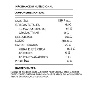 Chips de Coliflor Nacho 100 g