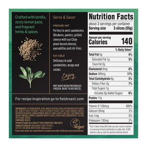 Lentil & Sage Deli Slices, Field Roast 156 g