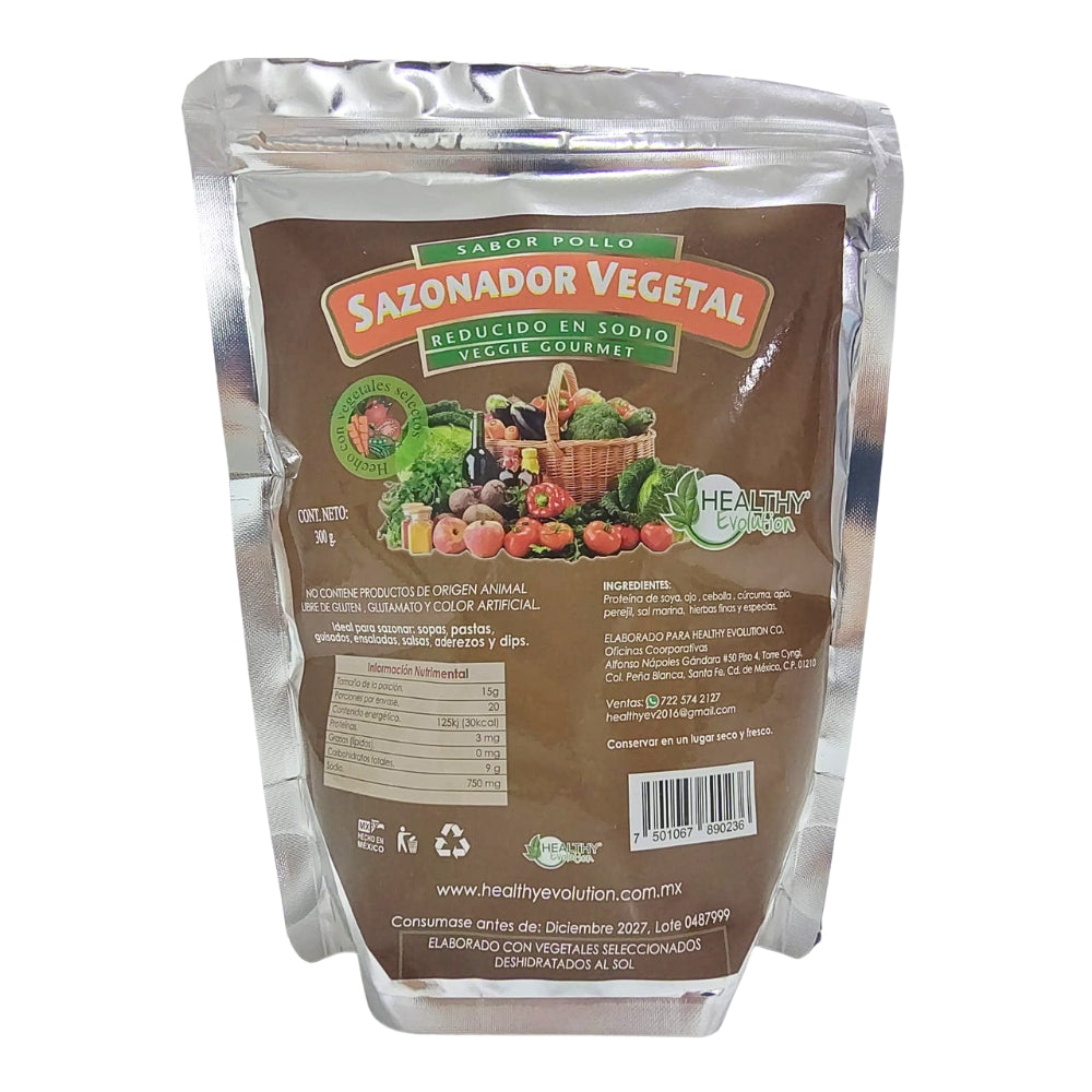 Sazonador Vegetal Bajo en Sodio, Healthy Evolution 300 g