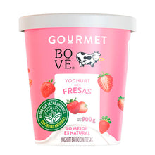 Cargar imagen en el visor de la galería, Yogurt con Fresas Orgánico, Bové 900 g