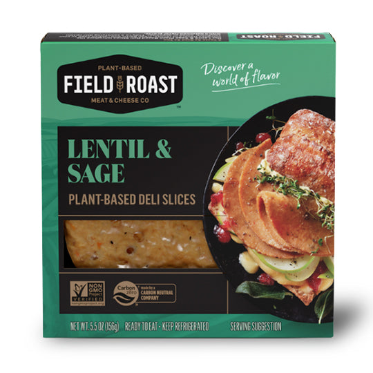 Lentil & Sage Deli Slices, Field Roast 156 g