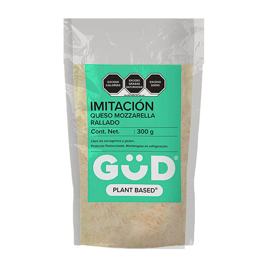 Queso Mozarella Rallado Vegano, Plant Based 300 g