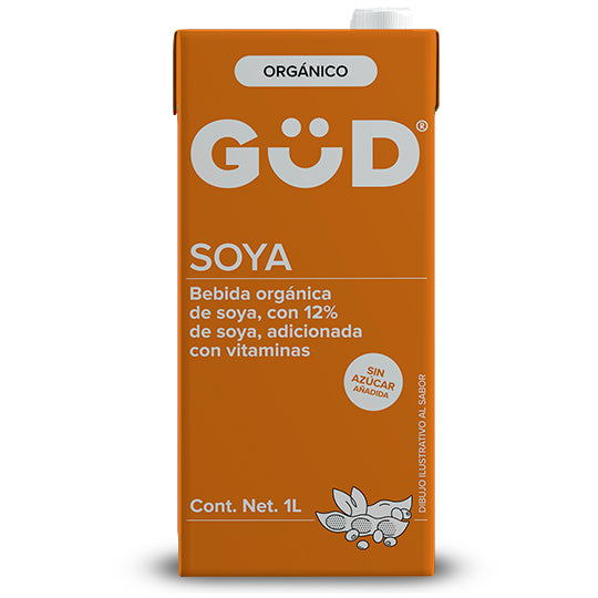 Leche de Soya Orgánica Sin Azúcar, Güd 1 lt