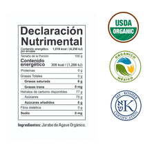 Cargar imagen en el visor de la galería, Jarabe de Agave Orgánico, NBF 250 ml