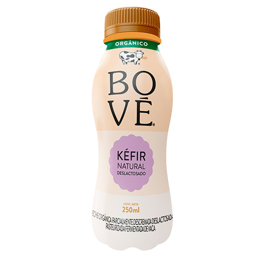 Kéfir Orgánico Deslactosado Natural, Bové 250 ml