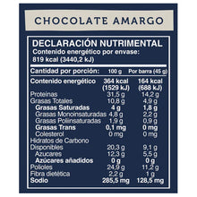 Cargar imagen en el visor de la galería, Barra de Proteína Sabor Chocolate Amargo Vegana, Wild Protein 45 g