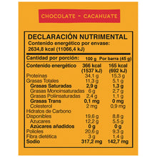 Cargar imagen en el visor de la galería, Barra de Proteína Sabor Chocolate Cacahuate, Wild Protein 45 g