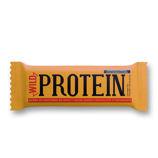 Barra de Proteína Sabor Chocolate Cacahuate, Wild Protein 45 g