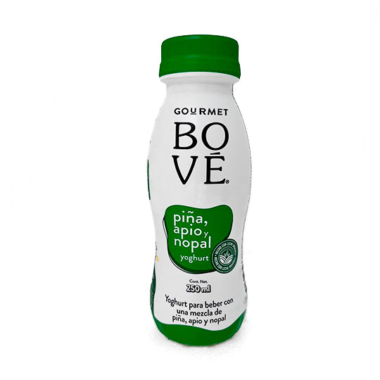 Yoghurt Bebible Piña, Apio, Nopal Orgánico, Bové 250 ml