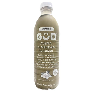 Leche de Avena Almendra Original Sin Azúcar Orgánica, Güd 960 ml