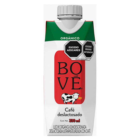 Leche Orgánica Deslactosada Sabor Café, Bové 330 ml