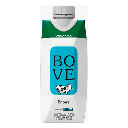 Leche Entera Orgánica, Bove 330 ml