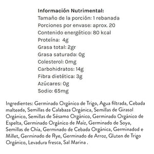 Pan de Cereales y Semillas Germinados Genesis 680 g