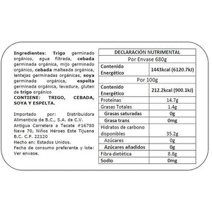 Pan de Cereales Germinados Sin Harina 0% Sodio Ezekiel 680 g
