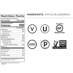 Apple + Blueberries Fruit Bar, That's It 35 g