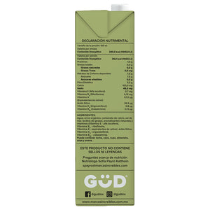 Leche de Arroz Sin Azúcar Orgánica, Güd 1 lt