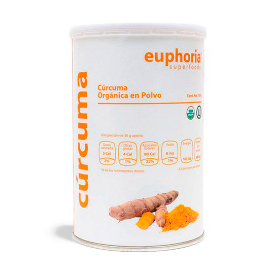 Cúrcuma Orgánico, Euphoria Superfoods 100 g