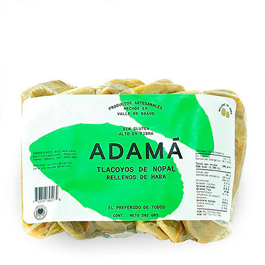 Tlacoyo de Nopal Relleno de Haba sin Gluten, Adamá 6 pzs