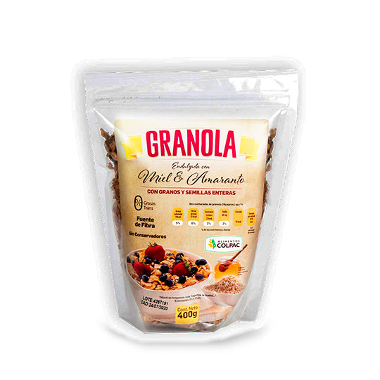 Granola Miel Amaranto Colpac 400 g