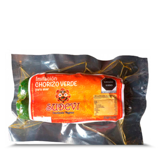 Chorizo Verde Vegano, Sudevi 500 g