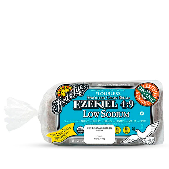 Pan de Cereales Germinados Sin Harina 0% Sodio Ezekiel 680 g