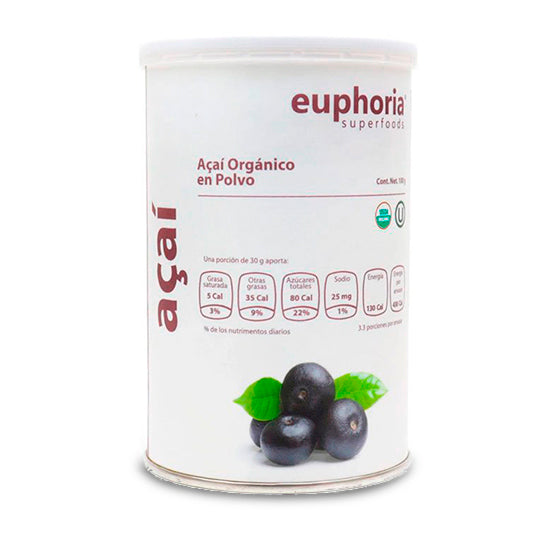 Açaí orgánico, Euphoria Superfoods 100 g