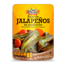Cargar imagen en el visor de la galería, Rajas de Chile Jalapeño en Escabeche, San Miguel 200 g