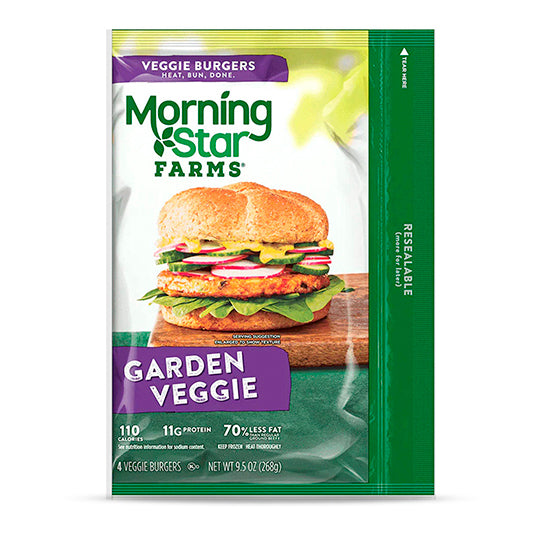 Garden Veggie Burgers, MorningStar Farms 268 g