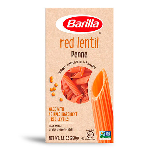Red Lentil Penne Pasta - Gluten Free, Barilla 250 g