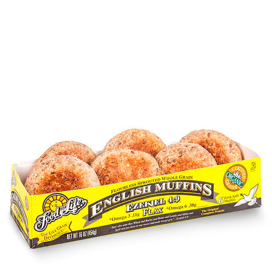 Muffins Inglés con Granos Germinados de Linaza  Ezekiel 456 g
