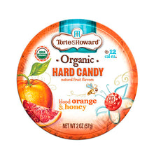 Cargar imagen en el visor de la galería, Organic Hard Candy Blood Orange &amp; Honey, Torie &amp; Howard 57 g