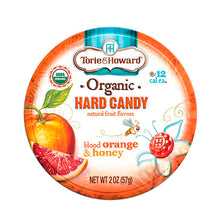 Cargar imagen en el visor de la galería, Organic Hard Candy Blood Orange &amp; Honey, Torie &amp; Howard 57 g