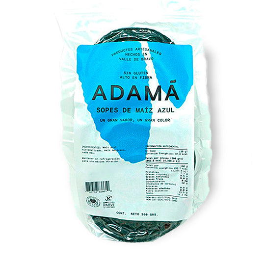Sopes de Maíz Azul sin Gluten, Adamá 350 g