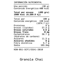 Cargar imagen en el visor de la galería, Granola con Chai Alto en Fibra, Adamá 500 g