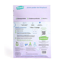 Cargar imagen en el visor de la galería, Detergente Biodegradable en Tiras para Ropa. Lavanda, Neopure. 1 sobre con 32 tiras