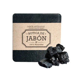 Jabón Carbón Activado y Bergamota Artesanal 100% Natural y Biodegradable, Botica de Jabón 100 g