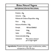 Cargar imagen en el visor de la galería, Bistec Natural Vegano Benji 400 g